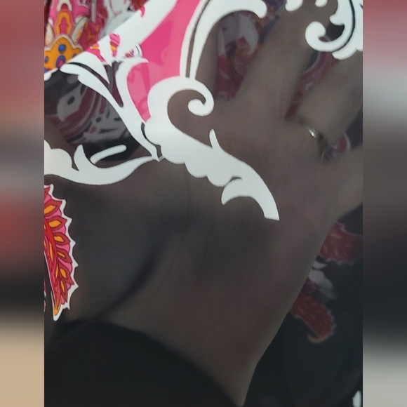 Nwot Lane Bryant flowy Paisley Summery blouse plus size 22/24 - Picture 4 of 12